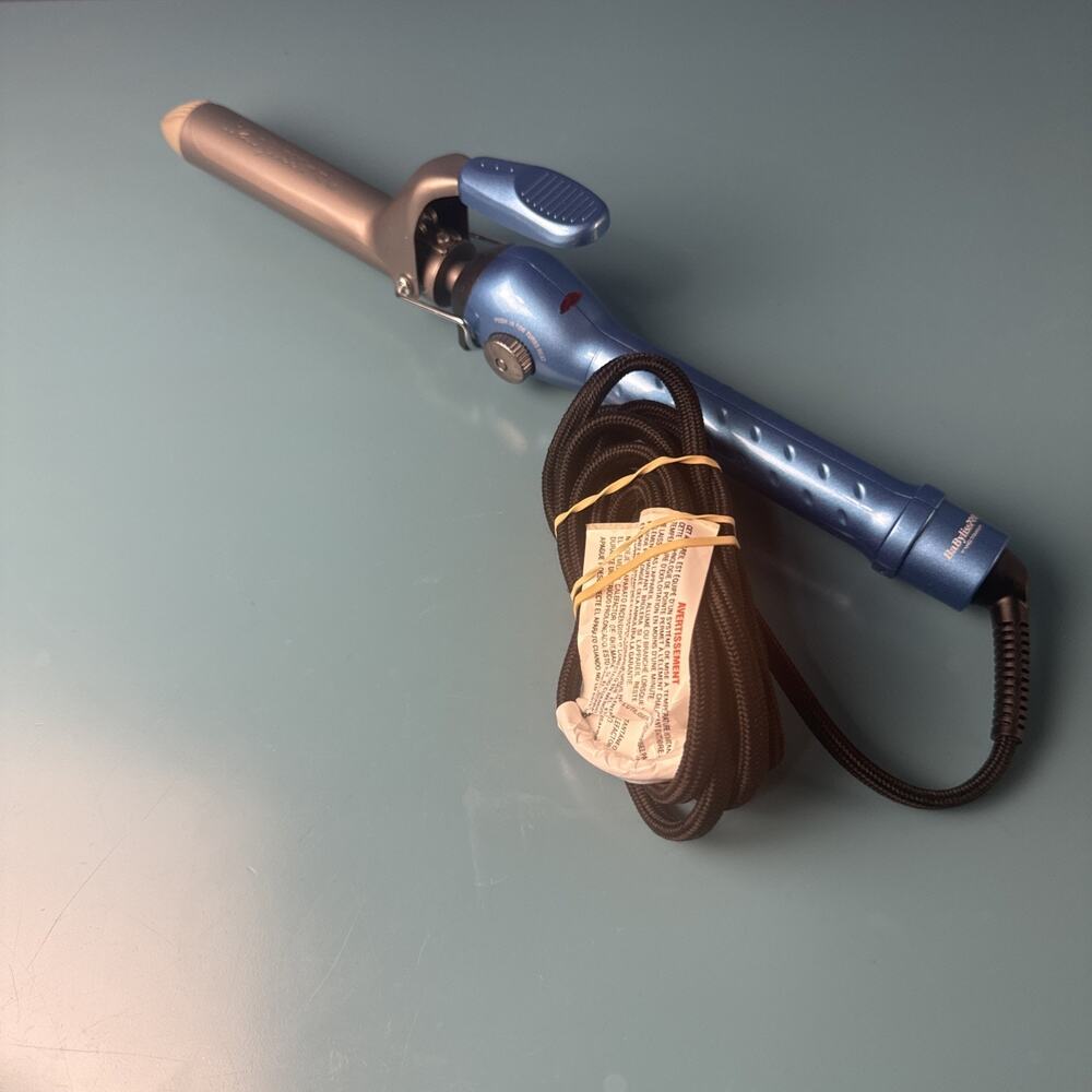 Babyliss PRO Nano Titanium 1" Spring Curling Iron #BNT100S covered cord turbo